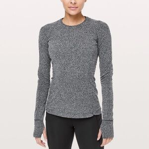 Lululemon It's Rulu Run Long Sleeve Women's Gray Top // Pit to pit is 17”